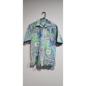 Cooke Street-Mens Hawaiian Shirt-Medium-Casual Button Down-Short Sleeve-Cotton